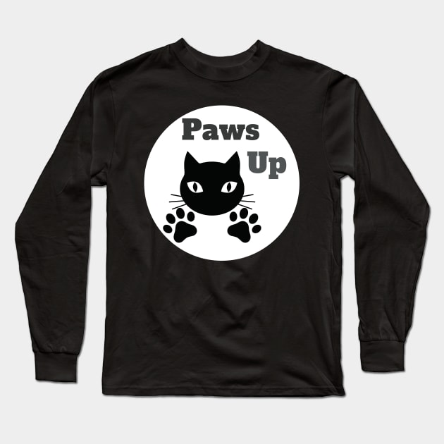 Cat Life - Paws Up Long Sleeve T-Shirt by Sleepy Time Tales